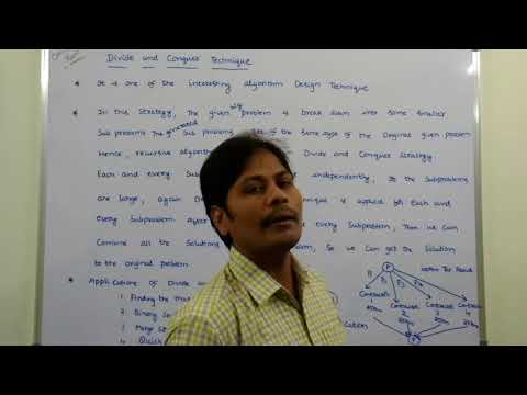 Divide and Conquer (Introduction) || Control abstraction of Divide and ...