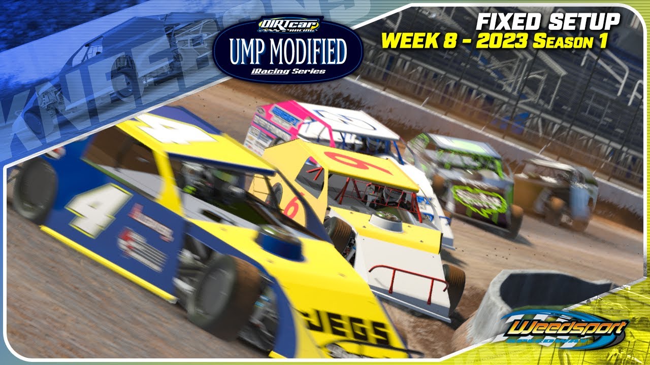 UMP Modifieds Weedsport Speedway iRacing Dirt YouTube