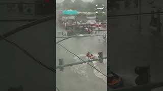 Jet Skiing Through A Flood