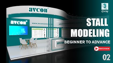 3DS Max Stall Design in 10 Minutes for  Beginners to Pro | PART-2 3ds Max Full Guide