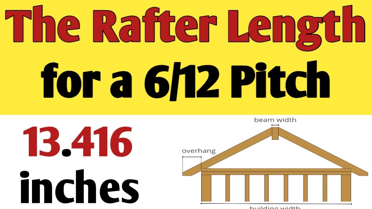 What is the rafter length for a 6/12 pitch | Rafter length for a 6/12 ...