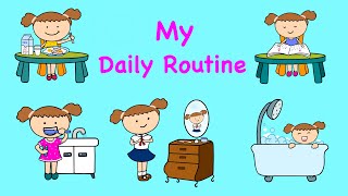 My daily routine \/ Daily routine flashcards