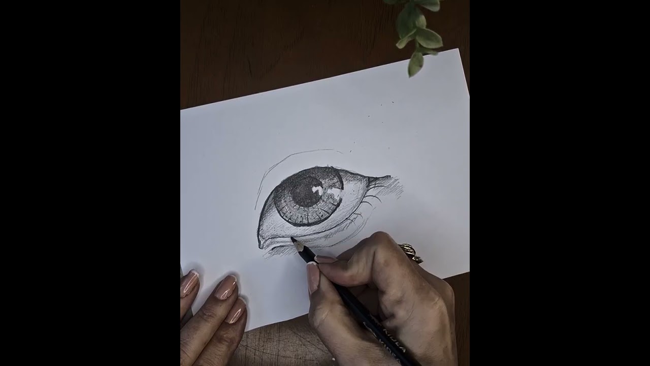 draw an eye with a pencil!!!