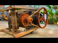 Restoring a rustyvintage meat grinder  off working and skills fix a die broken motor