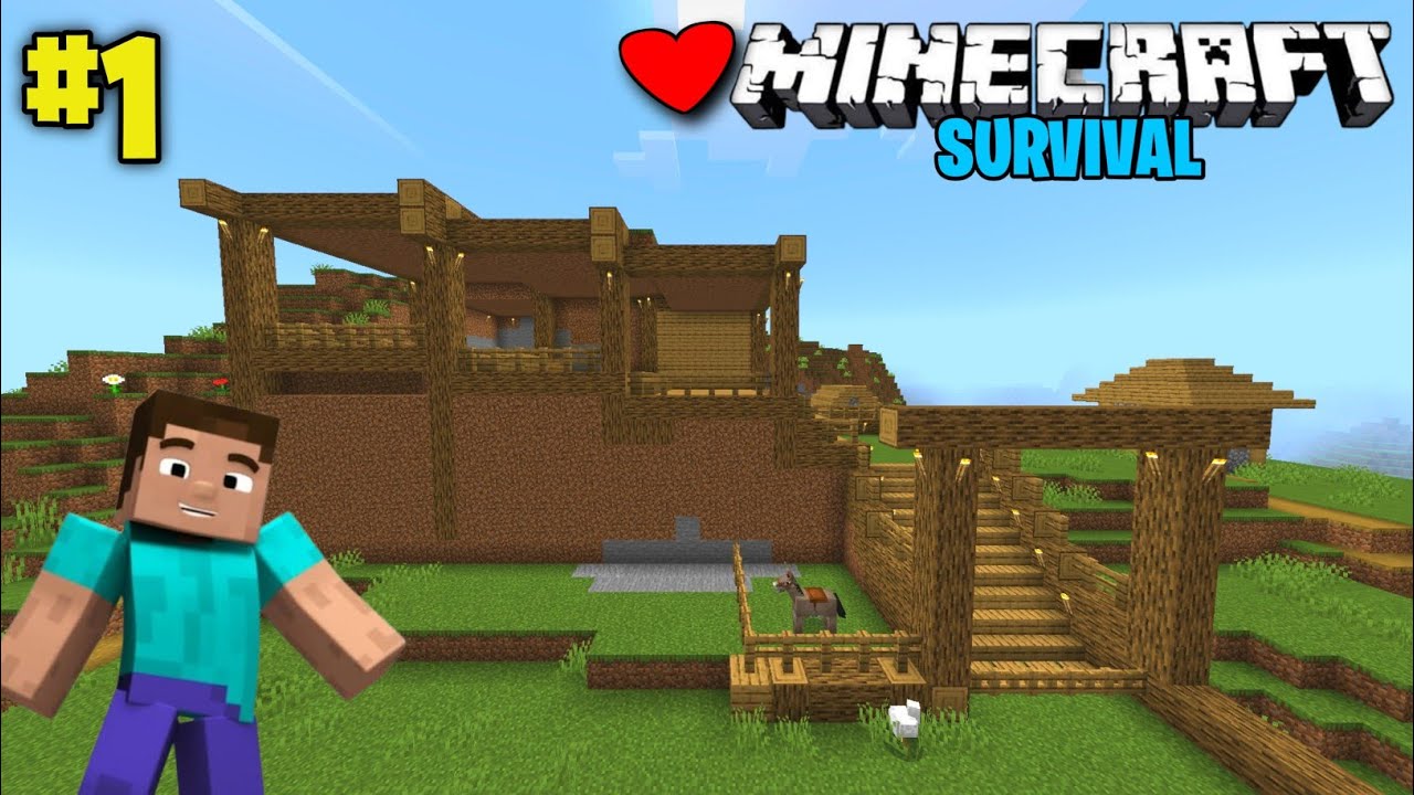 Minecraft PE New Survival Series Ep 1 | Minecraft 1.21 Survival ...