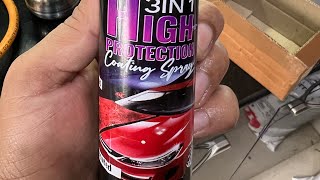 High protection Coating Spray Liquid Car Polish for Dashboard, Exterior, Metal Parts, Headlight