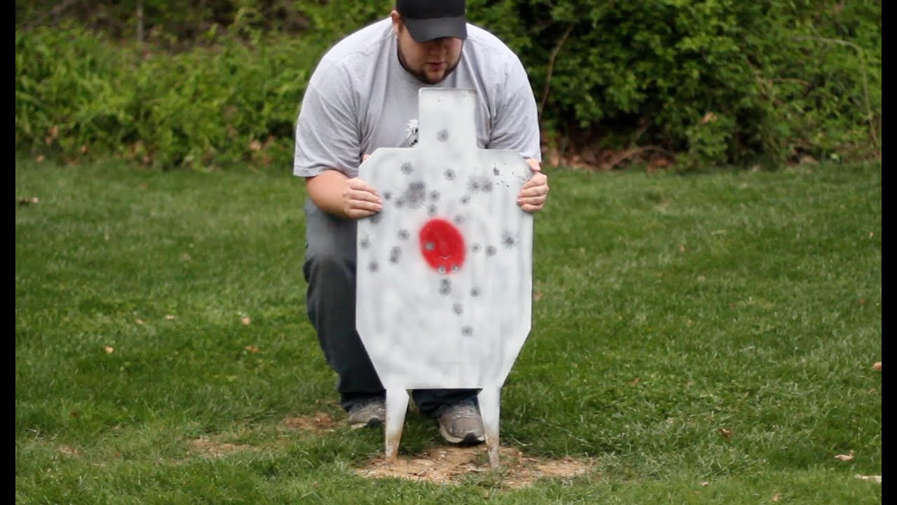 LETargets.com Stab n' Shoot Steel Target!