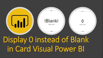 Display “0” instead of “(Blank)” in Card Visualization in Power BI – Power BI Trick