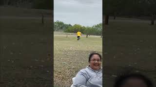 A Youngman Stumbles While Playing With His Father