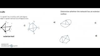 Eulerian Trails and Circuit