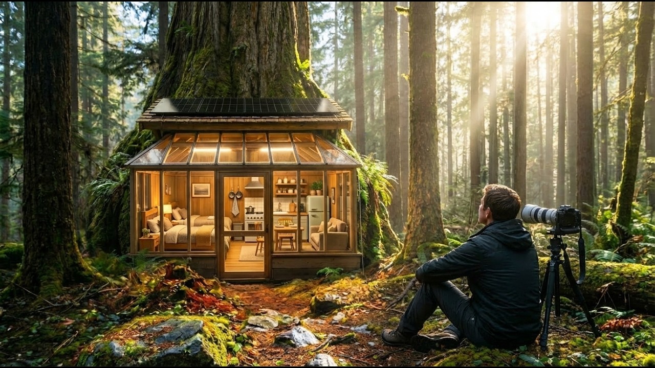 I Built a Modern Treehouse in the Jungle for the Grandma Who Lost Her Home