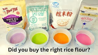 What's the difference between Mochiko sweet rice flour, glutinous rice flour and white rice flour?