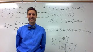 How to Write an Equilibrium Expression