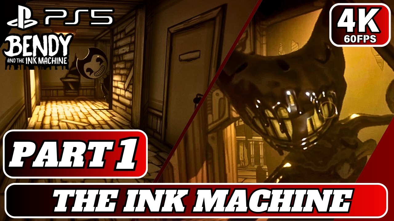 Bendy and the Ink Machine Walkthrough Part 1 – Chapter 1 Moving Pictures (PS5 Gameplay) - YouTube