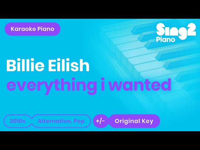 Billie Eilish - everything i wanted (Piano Karaoke) class=