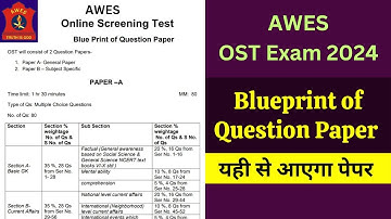 AWES PRT TGT PGT Syllabus || Army Public School OST Exam Blueprint || Creative & Info Hub