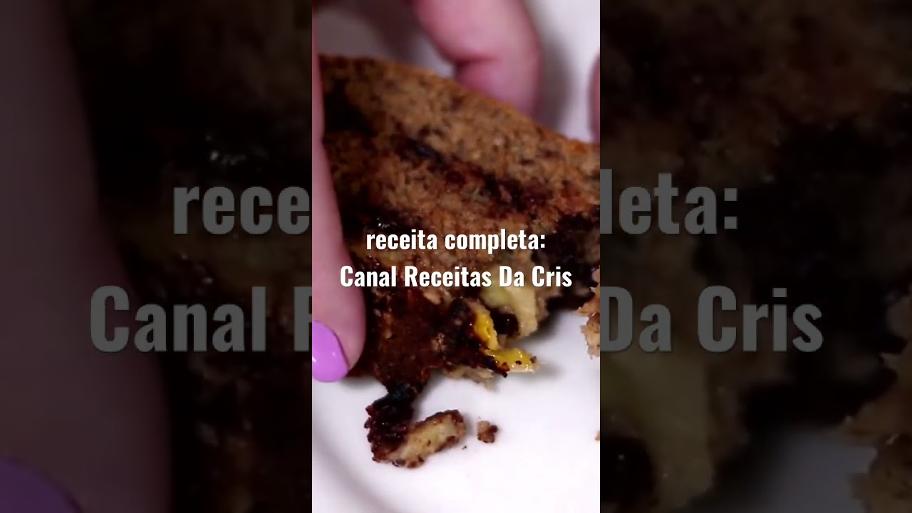 RECEITA COMPLETA NO CANAL RECEITAS DA CRIS | BOLO FIT DE BANANA COM AVEIA E CHOCOLATE