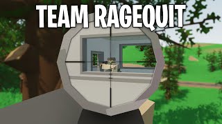 MAKING A TEAM OF 4 RAGEQUIT THE SERVER (Unturned Vanilla Survival) 3\/4