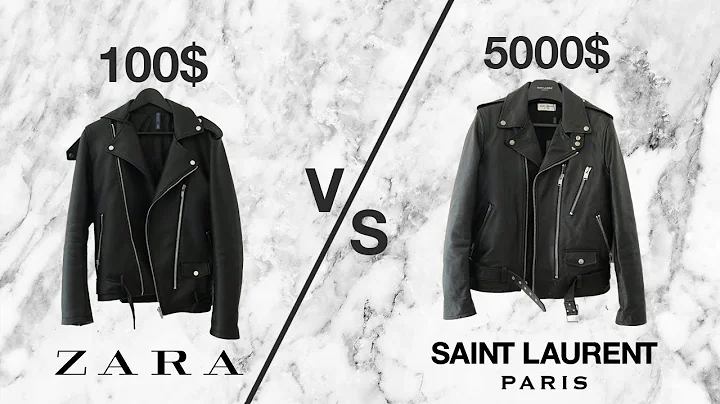 $5000 vs $100 LEATHER JACKET  (Saint Laurent L17 +...