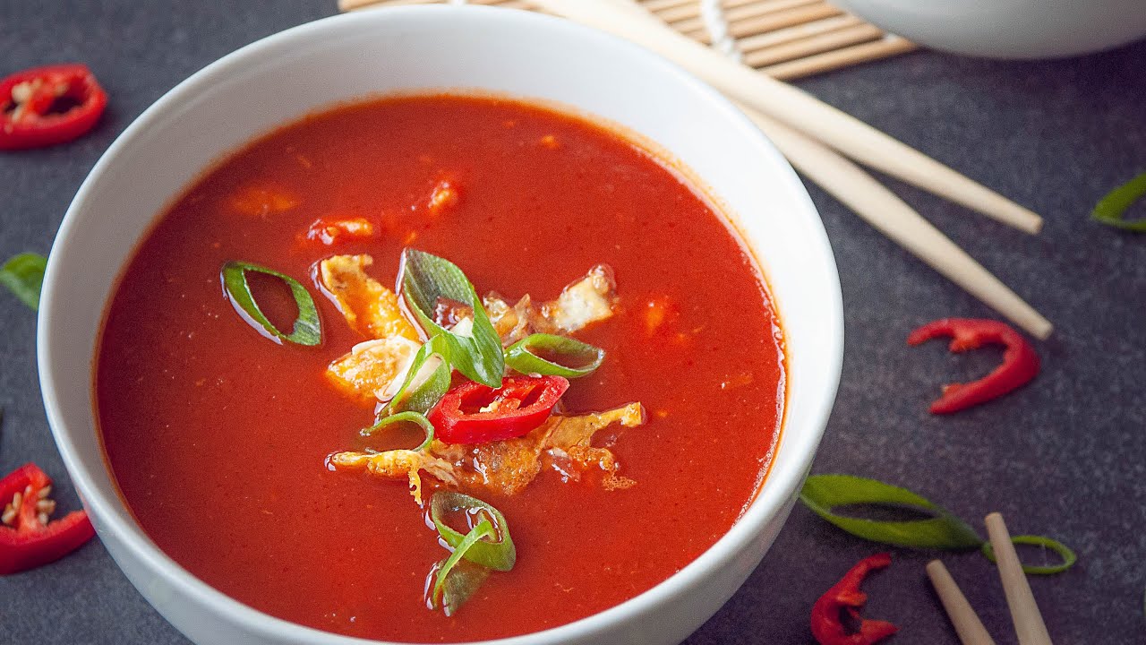 Hoe maak je Chinese tomatensoep met kip {makkelijk recept}
