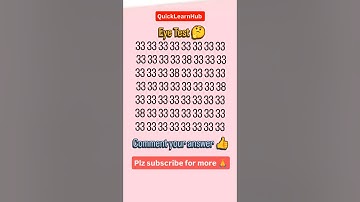Eye Test #logicpuzzles #logicalreasoning #trending #braintest #maths #shortvideo #shorts #viralvideo
