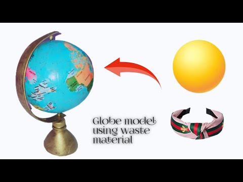 Make beautiful Globe at home at very low cost | plastic bottle craft