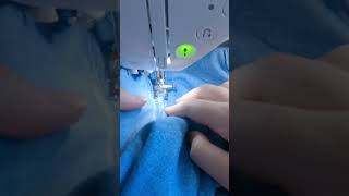 mending my jeans part 8 using brother SE2000 sewing machine