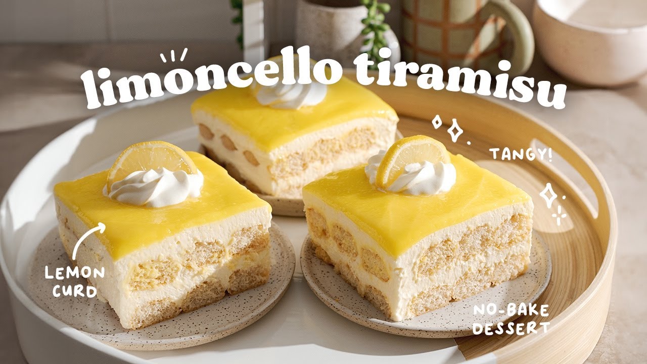 Limoncello Tiramisu 🍋 make a lemony dessert with me (it's so good 😭)