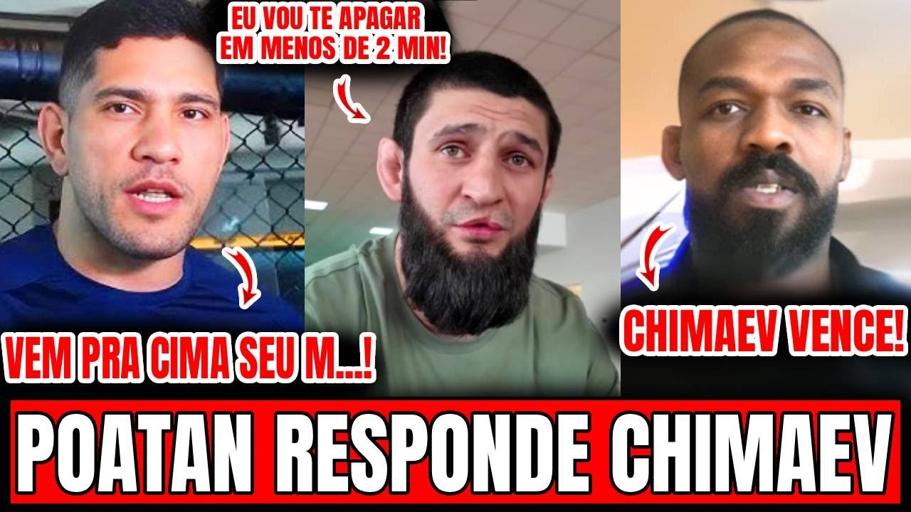 CLIMA TENSO! CHIMAEV PROVOCA E ALEX POATAN NÃO ARREGA! JON JONES PÕE KHAMZAT CHIMAEV COMO FAVORITO!