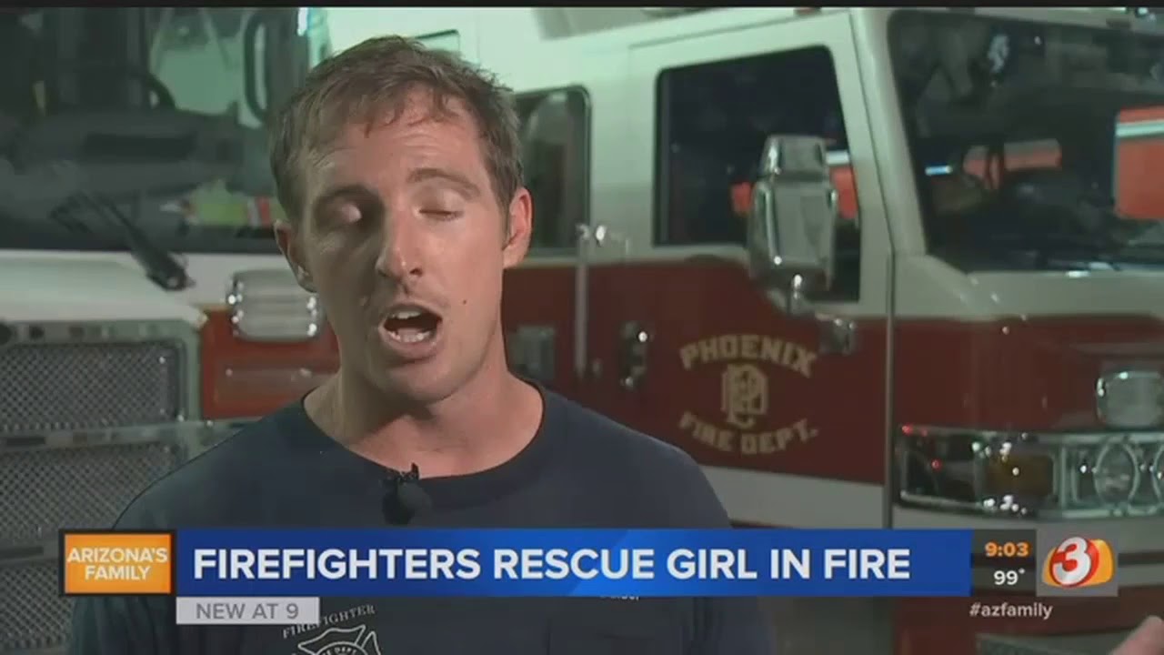 VIDEO: Firefighters rescue girl from house fire in Phoenix