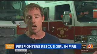 VIDEO: Firefighters rescue girl from house fire in Phoenix