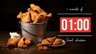 1 minute timer | fried chicken 🍗