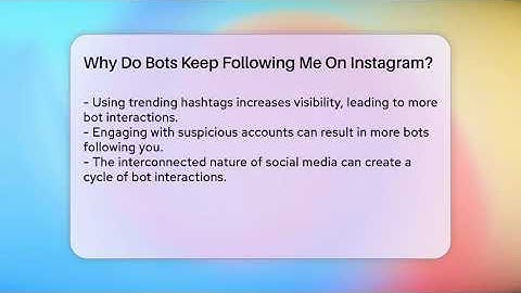 Why Do Bots Keep Following Me On Instagram? - Everyday-Networking