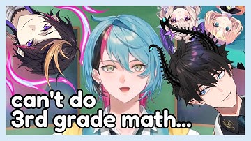 3rd grade math? too hard, phone shu yamino [nijisanji en | are you smarter than a vtuber]