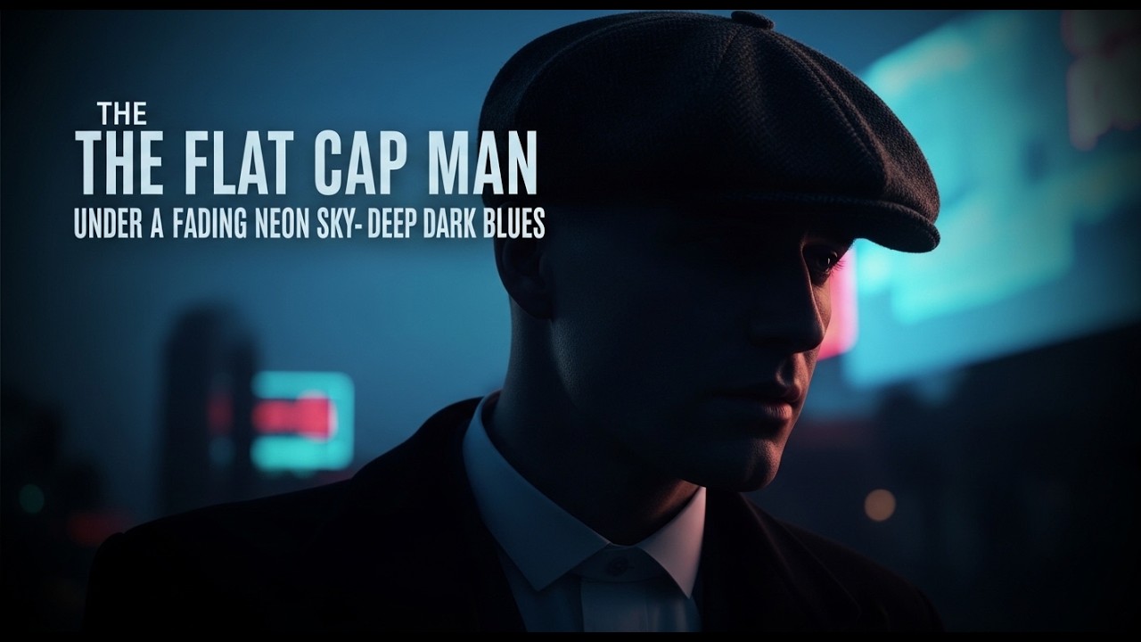 The Shadow Delta Blues – The Flat Cap Man Under a Fading Neon Sky – Deep Dark Blues