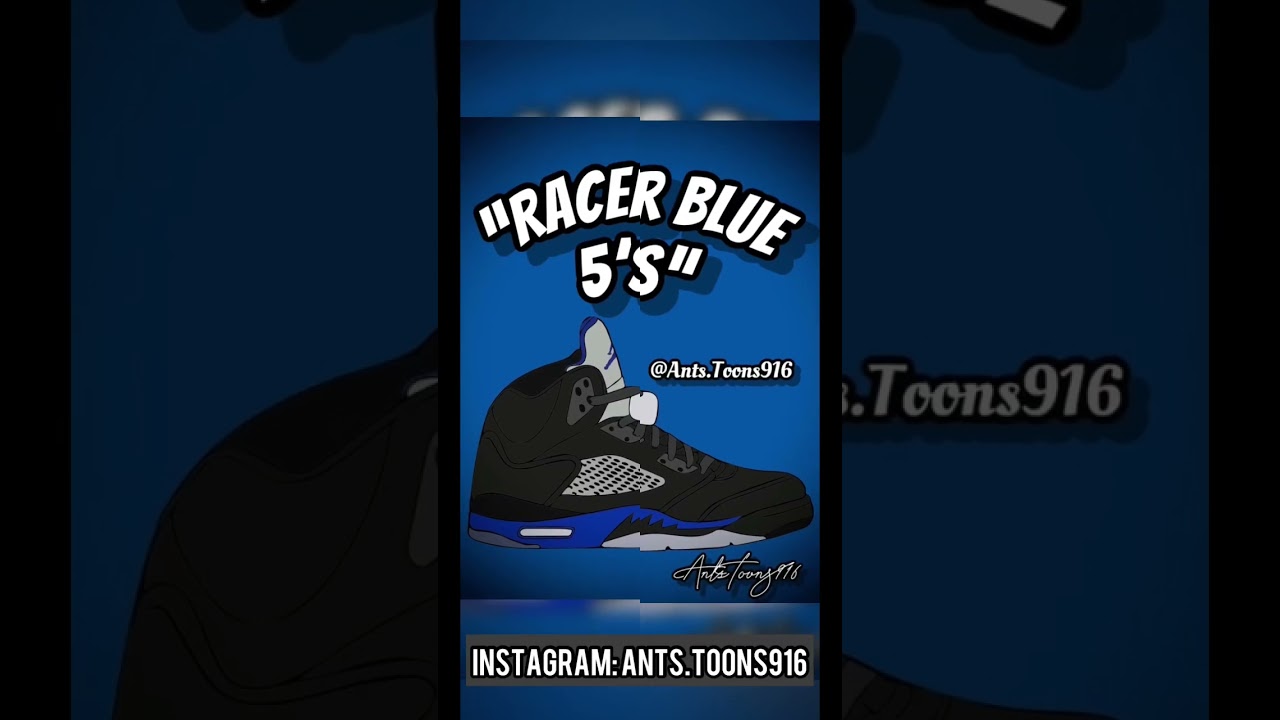 Racer Blue 5’s # antstoons916 