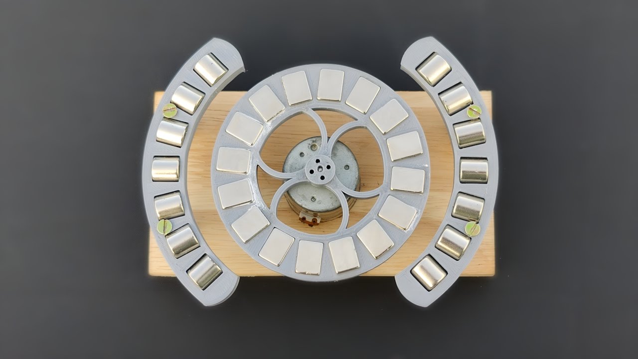 Magnetic Energy Generator at Increase Speed of Magnet Rotor || Magnet ...