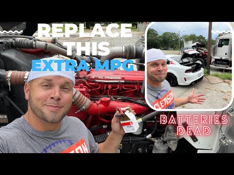 Easy Way to Save Some MPG on A 550 Hp Cummins Kenworth W900 !! And our Batteries Die !! No Loads