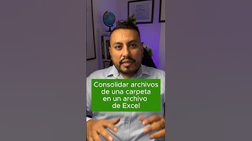 Consolida una carpeta de archivos en un solo #excel