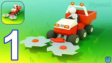 Stone Grass Mowing Simulator - Gameplay Walkthrough Part 1 Level 1-9 (iOS, Android Gameplay)