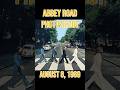 The Beatles take iconic Abbey Road album cover photo #beatles