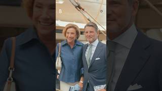 Prins Maurits En Prinses Marilène Tijdens De Eerste Dag Sail Amsterdam