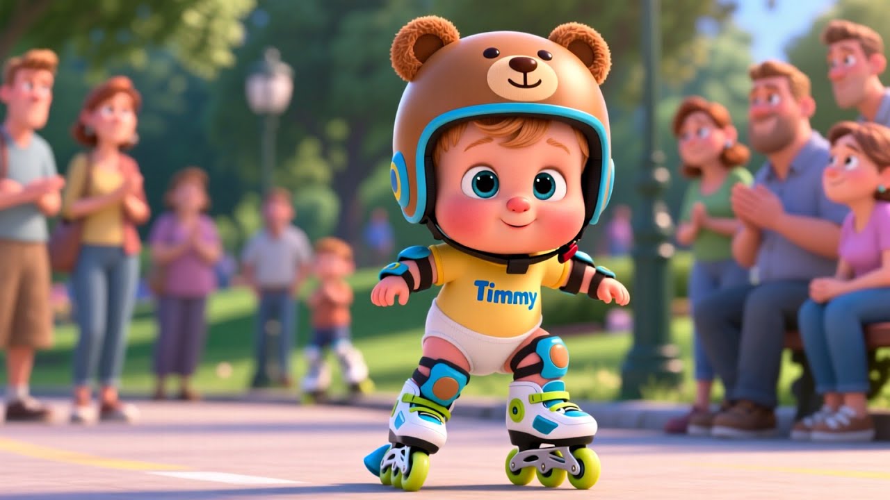 Roller Skates With Baby 🛼👶 | Fun Kids Song | Playful Nursery Rhyme