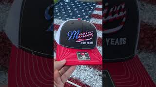 250th American Anniversary Trucker Hat Patriotic USA Flag 'Merica Embroidered Mesh Back One Size