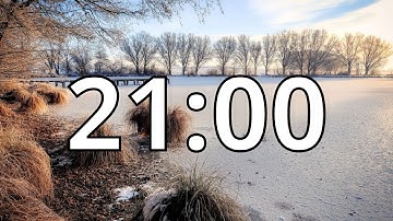 21 Minute Winter Countdown Timer With Music and Alarm (Simple Beep)