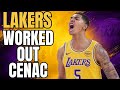 LAKERS WORKED OUT CHRIS CENAC JR!!