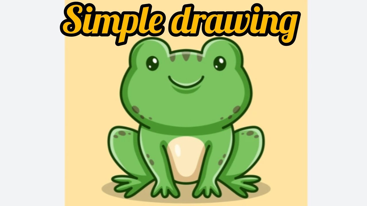 Simple drawing | frog 
