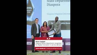 Diaspora Affairs Department recognised for Digital Innovation in service delivery