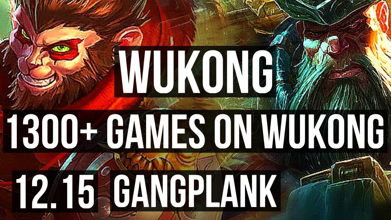 WUKONG vs GP (TOP) | 3.6M mastery, 6/1/6, 1300+ games, Dominating | EUW Master | 12.15