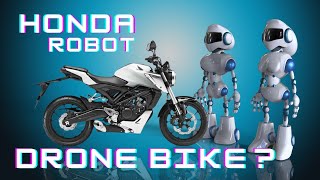 Honda moto drone Robots A.I. Flying Drone Concept Motorcycle